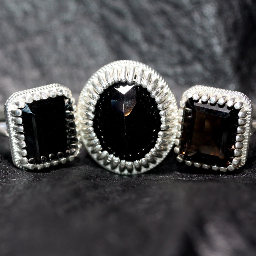 A Back to Black Tudor Throne Ring