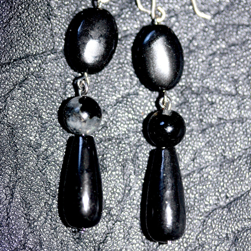 1 A A Silver Shungite and black rutile quartz