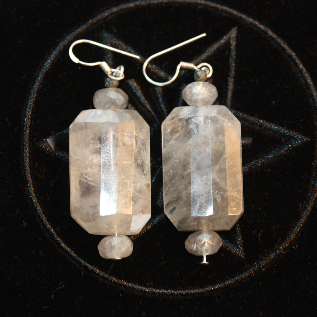 Grey Quartz Earrings 2 SALE
