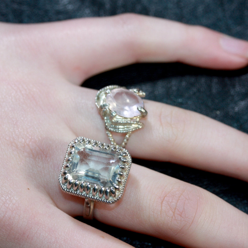 A Back to Black Tudor Throne Ring