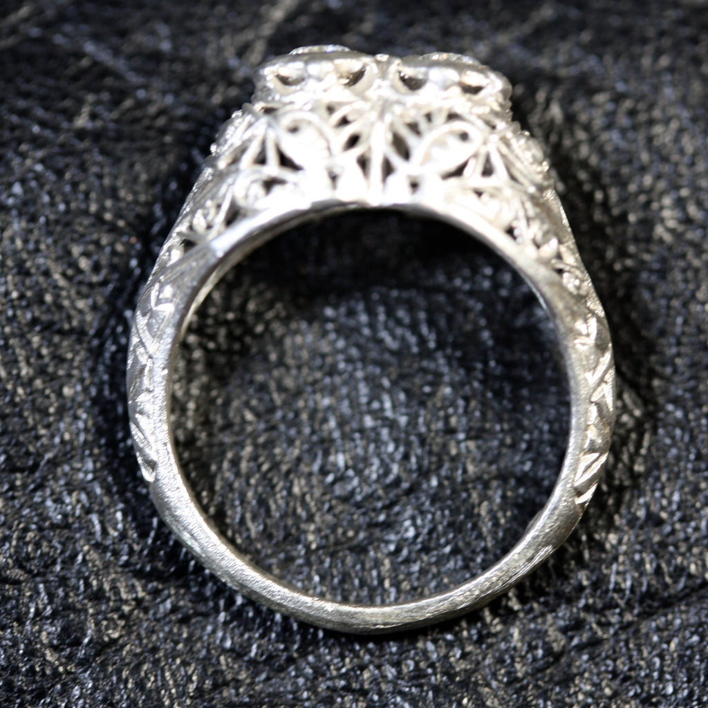 1 A Miss Silver Bygone Ring Size L SALE