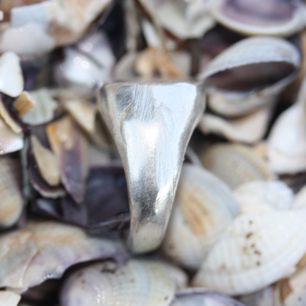 A Wabi Sabi with Sapphire Ring ( Unisex)