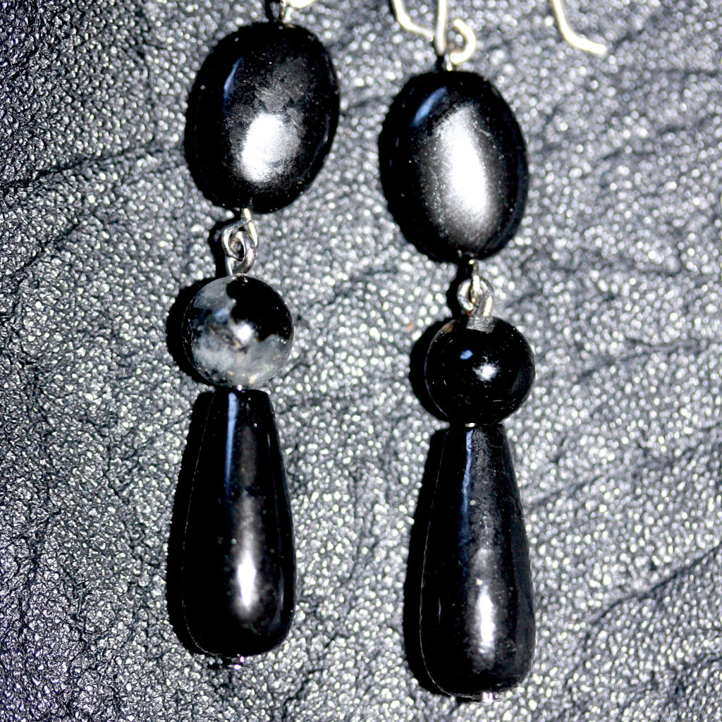 1 A A Silver Shungite and black rutile quartz