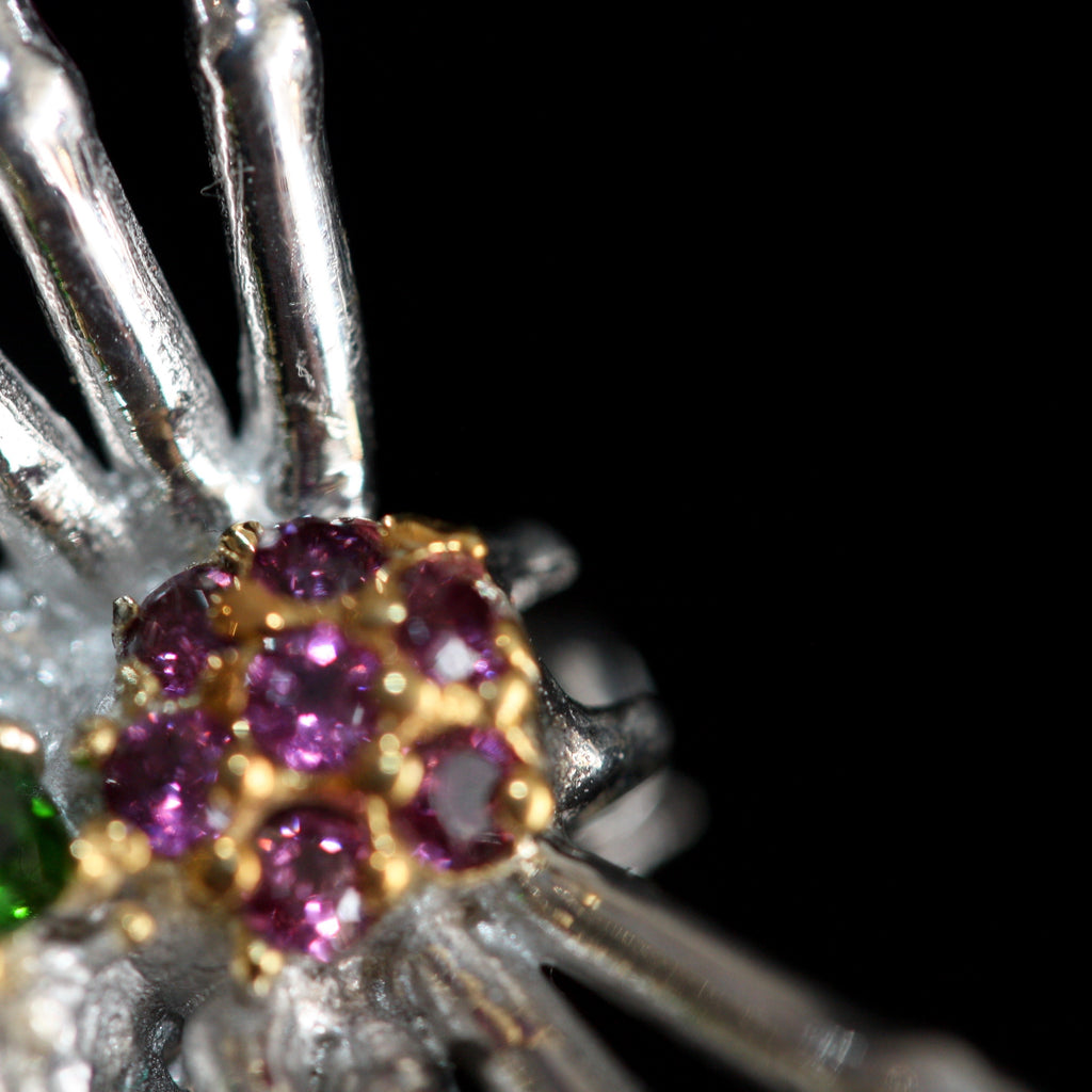 My Darling Green Spider Brooch