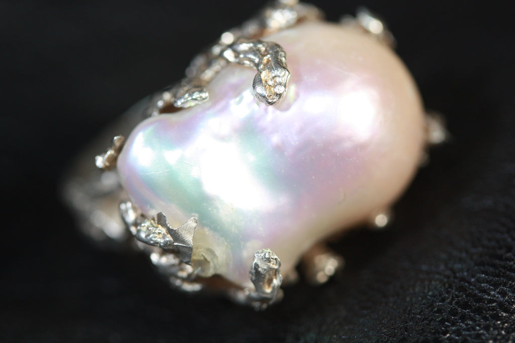 1 a Mabe Pearl Seaweed RIng- SALE