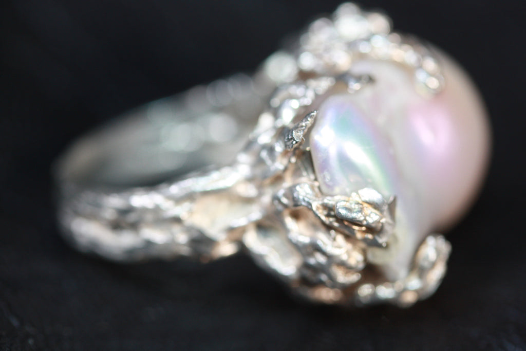 1 a Mabe Pearl Seaweed RIng- SALE