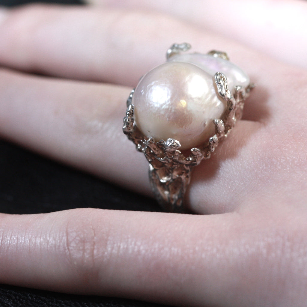 1 a Mabe Pearl Seaweed RIng- SALE