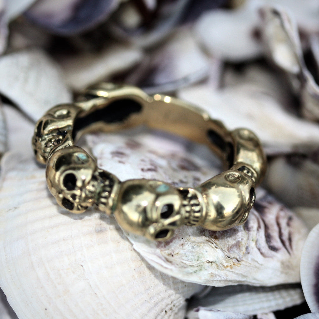 My Jumeaux Cugini Skull Stacker Ring